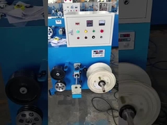 Dubbelkop-opvangmachine met spanningsdrijfkracht en automatische draadvorming.