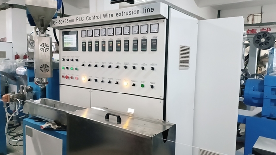 Netwerkkabelmachine 50+35 PLC-besturingsdraad-extrusielijn