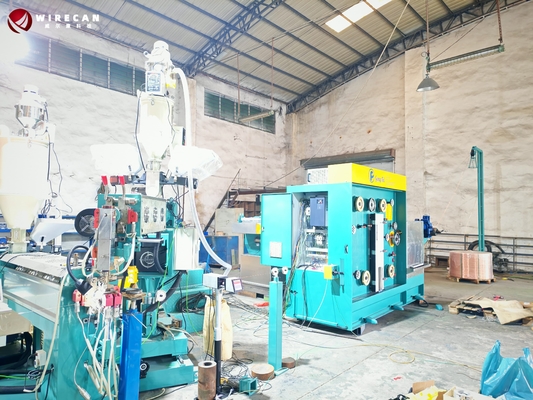 High-Speed LAN Cable Extrusion Line. φ65+φ40 Tandem Extrusion Line.