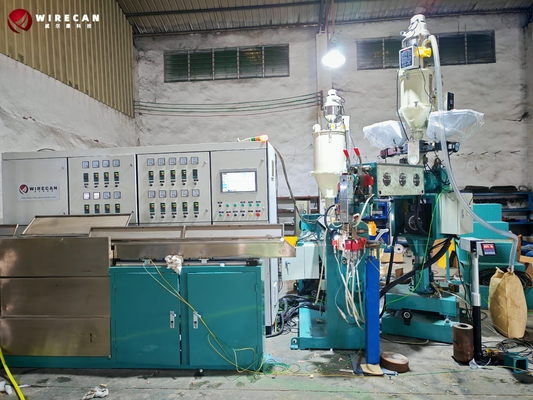High-Speed LAN Cable Extrusion Line. φ65+φ40 Tandem Extrusion Line.