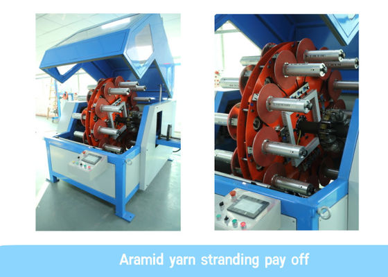 24 het hoofdgaren die van 20N 120rpm Aramid Optische de Kabelmachine vastlopen van de Machinevezel