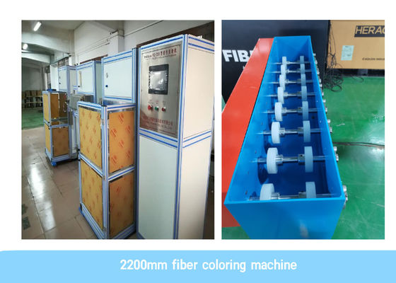 Automatische PLC 2200m/Min Fiber Coloring Machine With van Siemens Dubbele UV Genezende Oven