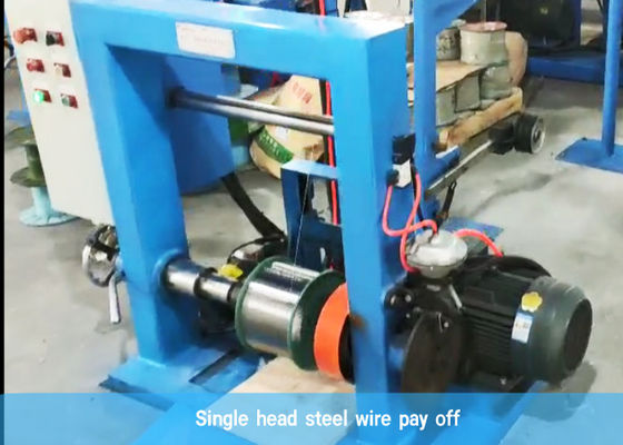 Enige Hoofd21kw-de Kabelproductielijn van EVA Coating Machine Fiber Optic van de Staaldraad