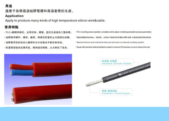 65mm het Draadtrekkenmachine van de Silicone Rubberdraad