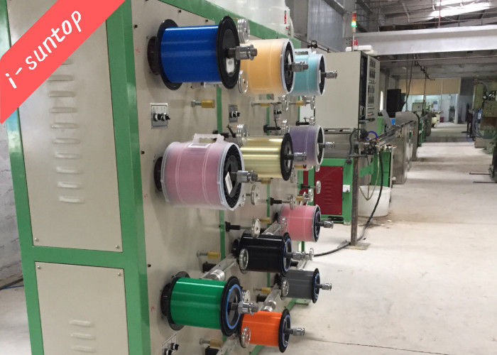IPC PLC van de de Deklaagmachine van de Controlepbt de Secundaire Draad Productielijn van de de Vezel Optische Kabel