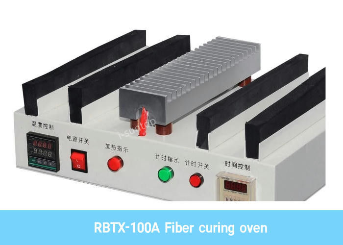 De horizontale 1100w-Machine van Vezel Optische Genezende Oven Fiber Patch Cord Making